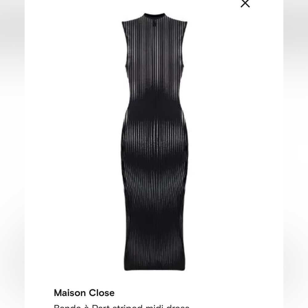 Striped sheer dress